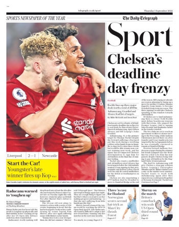 Daily Telegraph Backpage