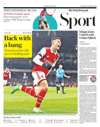 Daily Telegraph Backpage