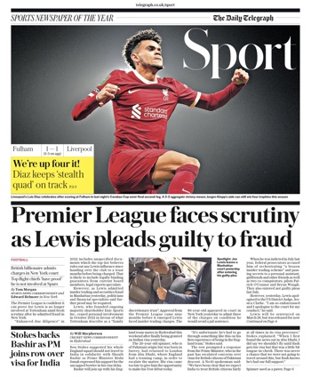 Daily Telegraph Backpage