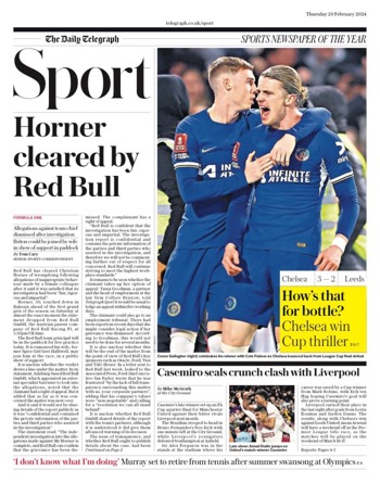 Daily Telegraph Backpage