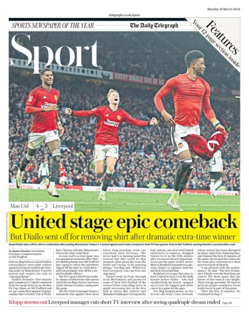 Daily Telegraph Backpage