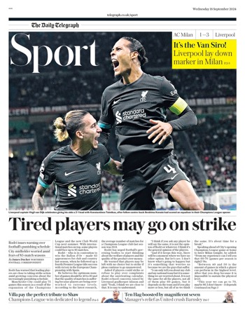Daily Telegraph Backpage