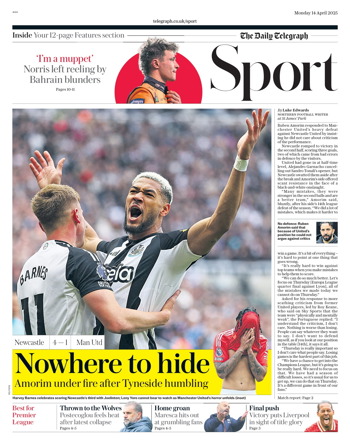 Daily Telegraph Backpage