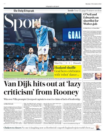Daily Telegraph Backpage