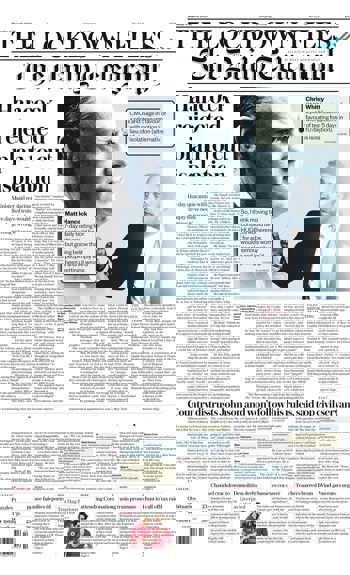 Daily Telegraph Frontpage