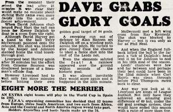 Dave Grabs Glory Goals