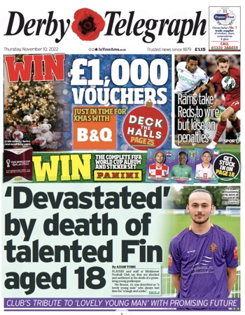 Daily Telegraph Frontpage