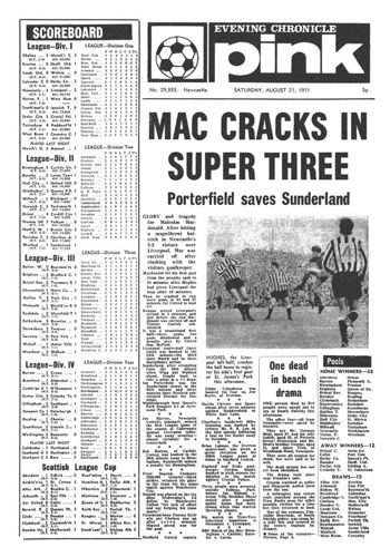 Evening Chronicle Frontpage