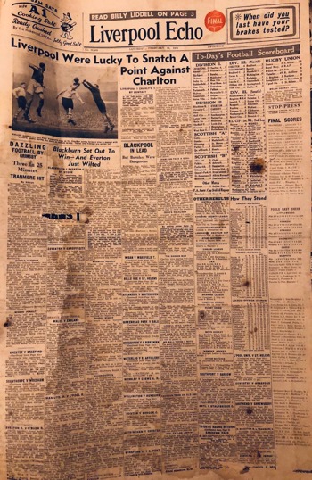 Football Echo Frontpage