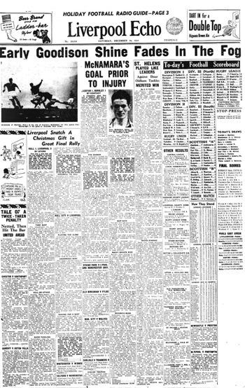 Football Echo Frontpage