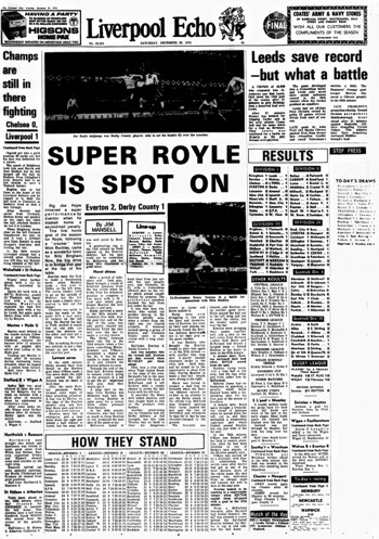 Football Echo Frontpage