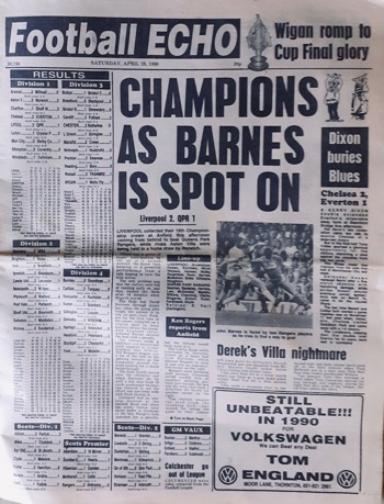 Football Echo Frontpage