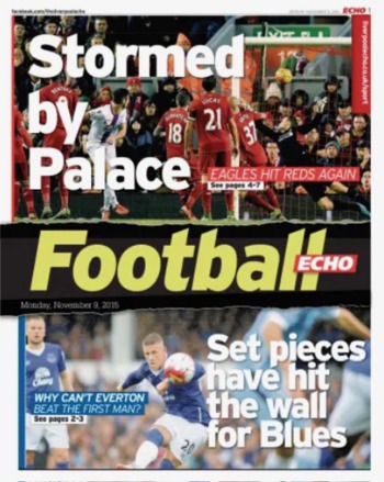 Football Echo Frontpage