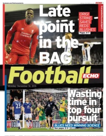 Football Echo Frontpage