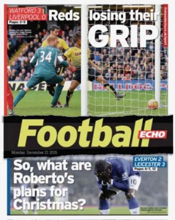 Football Echo Frontpage