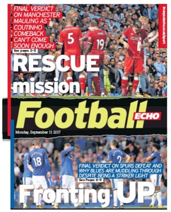 Football Echo Frontpage