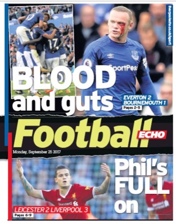 Football Echo Frontpage