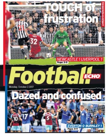 Football Echo Frontpage