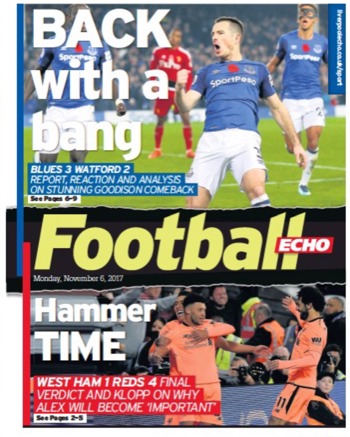 Football Echo Frontpage