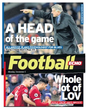 Football Echo Frontpage
