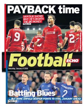 Football Echo Frontpage