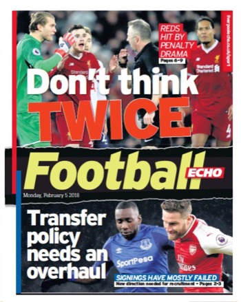 Football Echo Frontpage