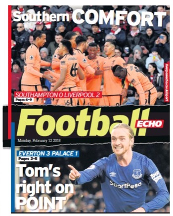 Football Echo Frontpage