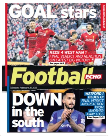 Football Echo Frontpage