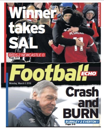 Football Echo Frontpage