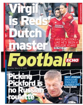 Football Echo Frontpage