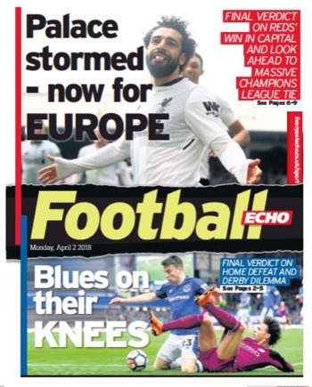 Football Echo Frontpage