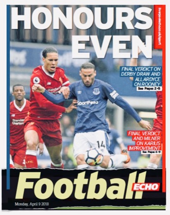 Football Echo Frontpage