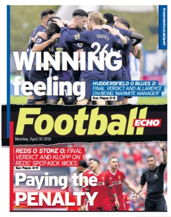 Football Echo Frontpage
