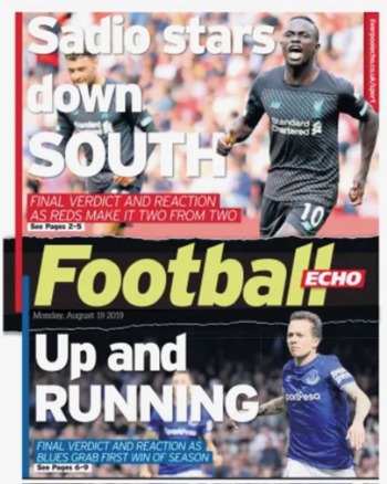 Football Echo Frontpage