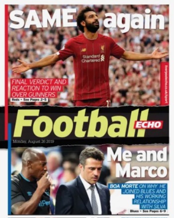Football Echo Frontpage