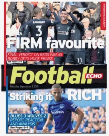 Football Echo Frontpage