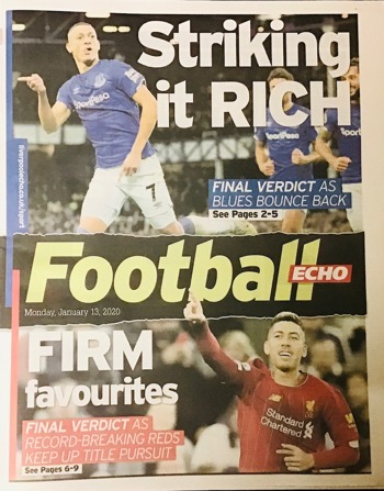 Football Echo Frontpage
