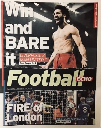 Football Echo Frontpage