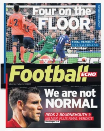 Football Echo Frontpage
