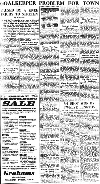 Goalkeeper Problem For Town