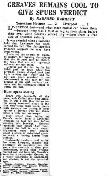 Greaves Remains Cool