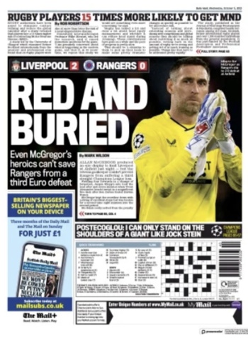 Irish Daily Mail Backpage