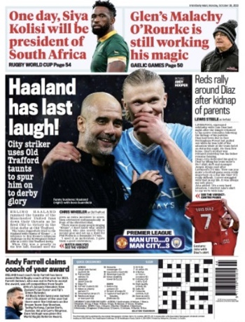 Irish Daily Mail Backpage
