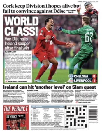 Irish Daily Mail Backpage