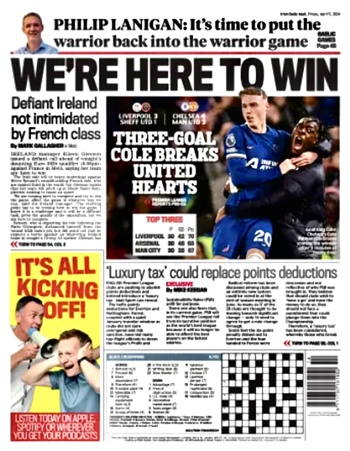 Irish Daily Mail Backpage