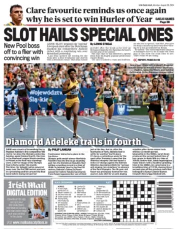 Irish Daily Mail Backpage