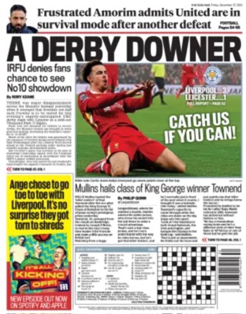 Irish Daily Mail Backpage