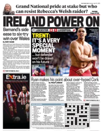 Irish Daily Mail Backpage
