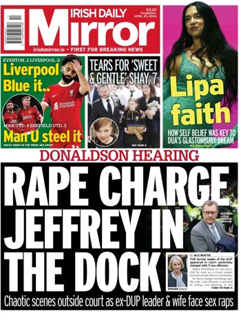 Irish Daily Mirror Backpage