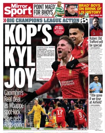 Irish Daily Mirror Backpage